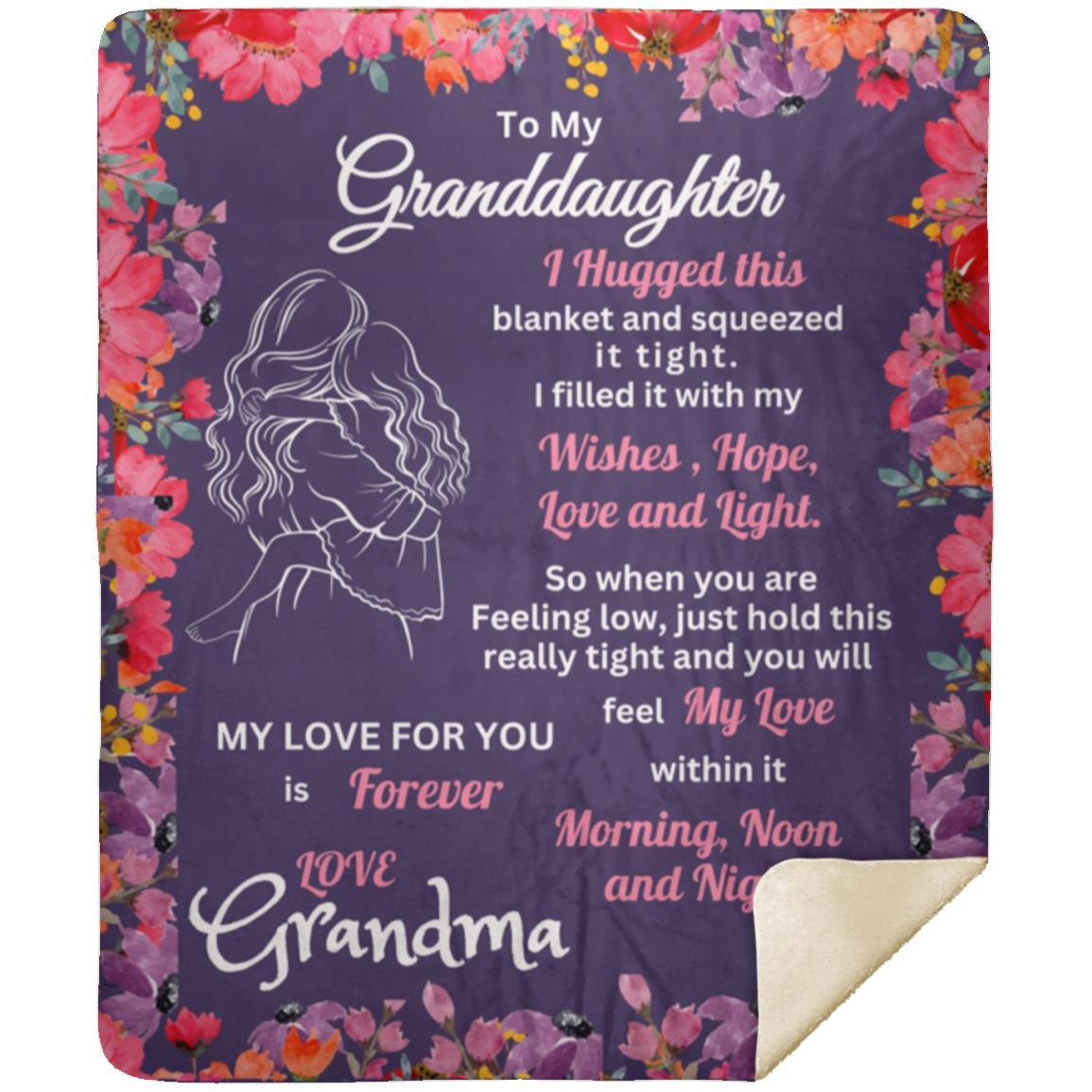 Sweet Words Grand Daughter Blanket