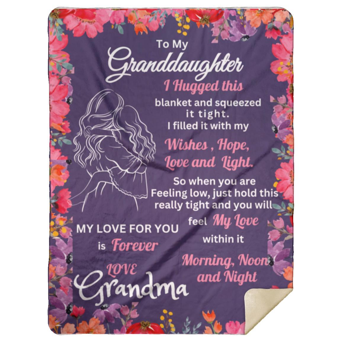 Sweet Words Grand Daughter Blanket