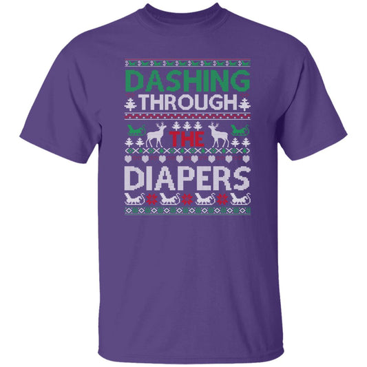 Dashing Through For Diapers Ugly T-Shirt