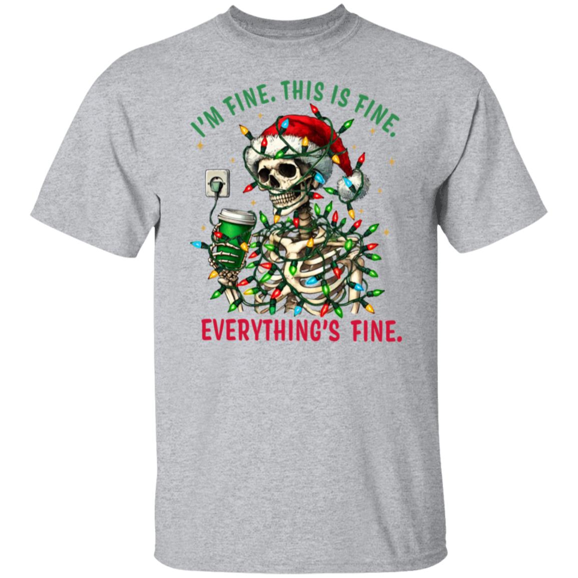 Skeleton Everything's fine t-Shirt