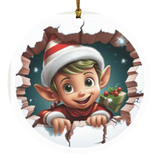 Elf 3d Ornament