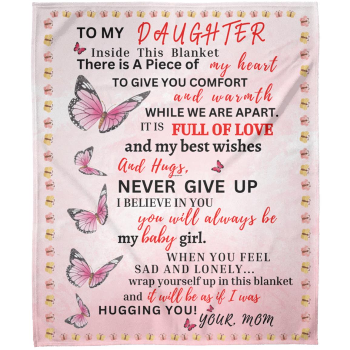 DAUGHTER MOM BUTTRFLY Blanket