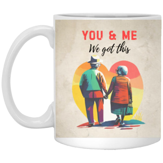 Soulmate YOU & ME 11oz &  15oz White Mug