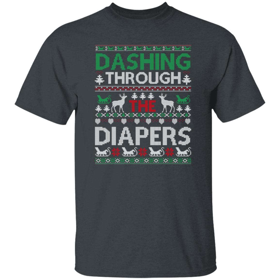 Dashing Through For Diapers Ugly T-Shirt