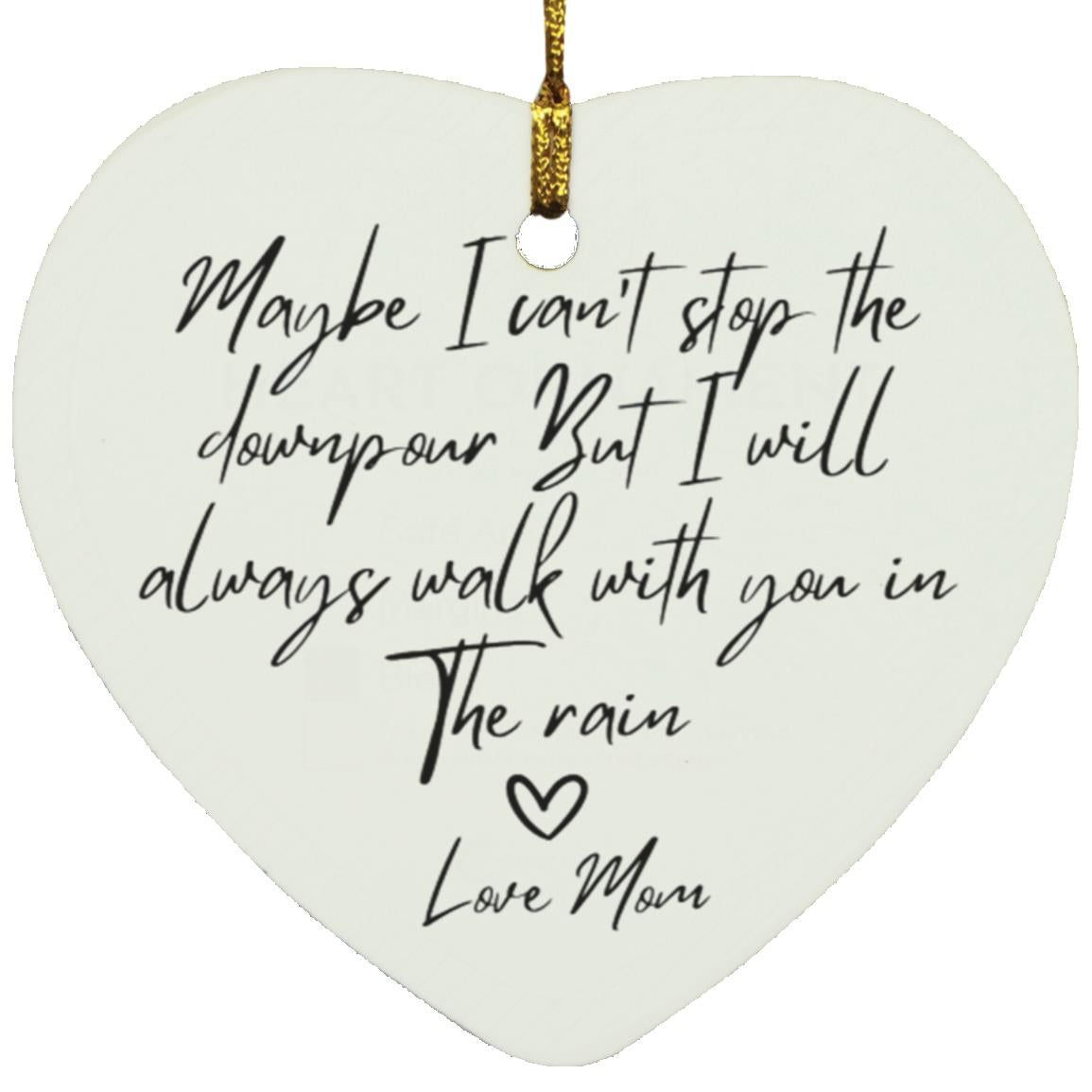 walk in the  rain ornament