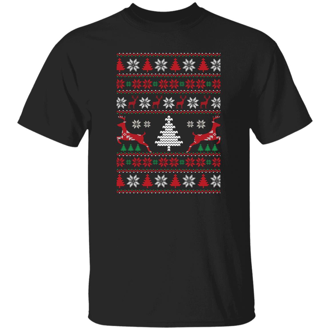 Deer's Christmas Tree Ugly T-Shirt