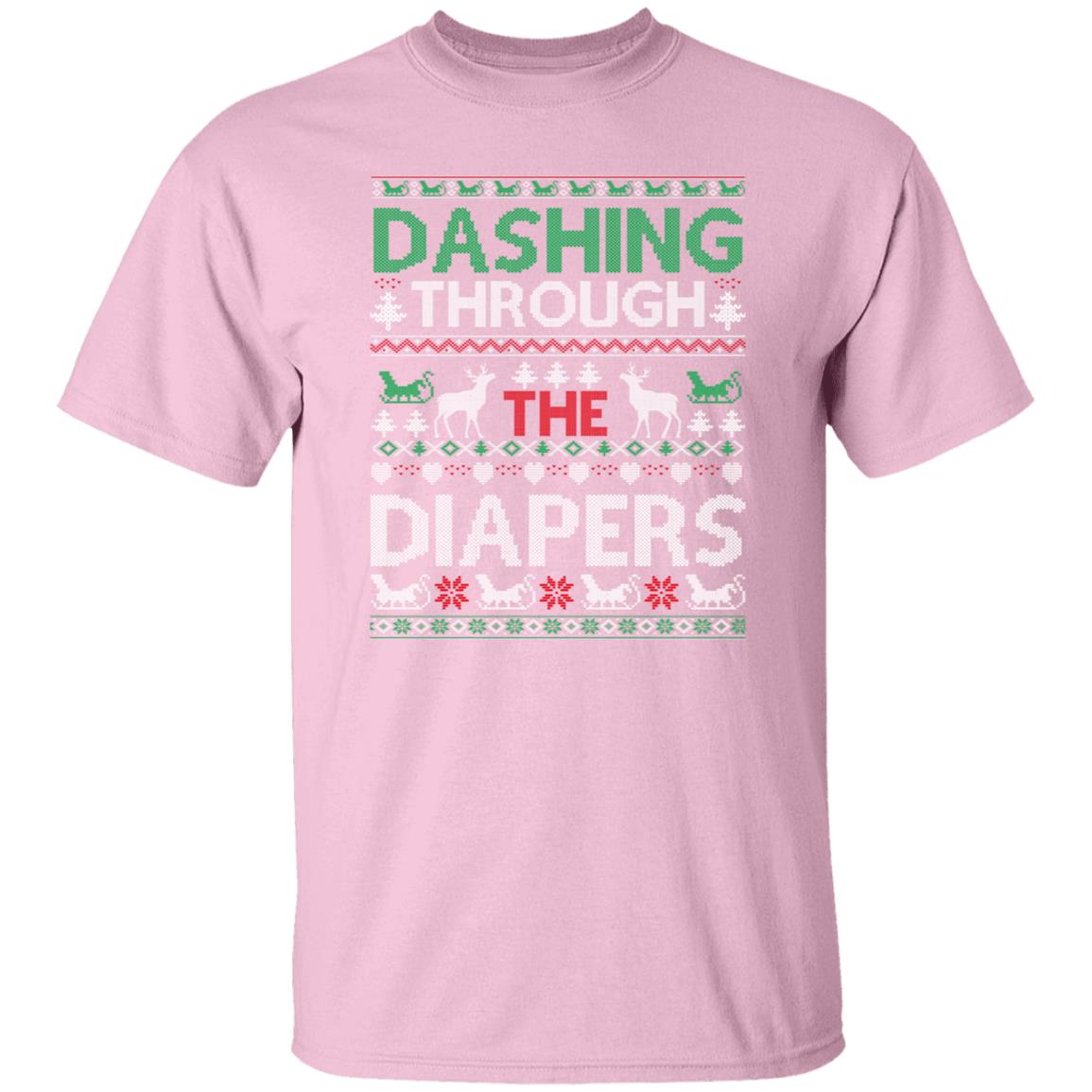 Dashing Through For Diapers Ugly T-Shirt