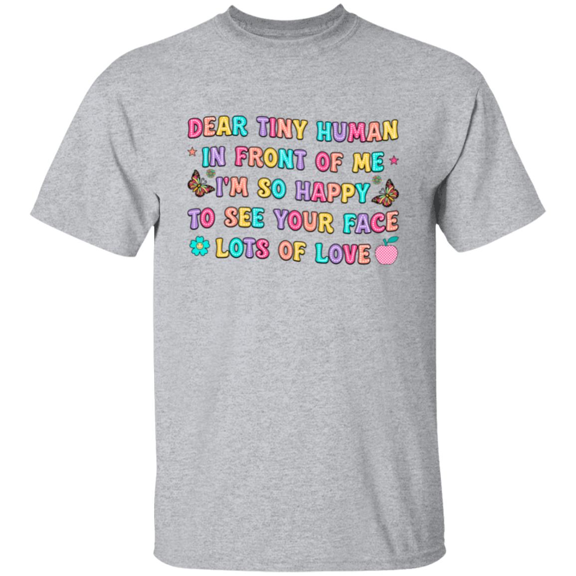 Tiny Human Front Print T-Shirt