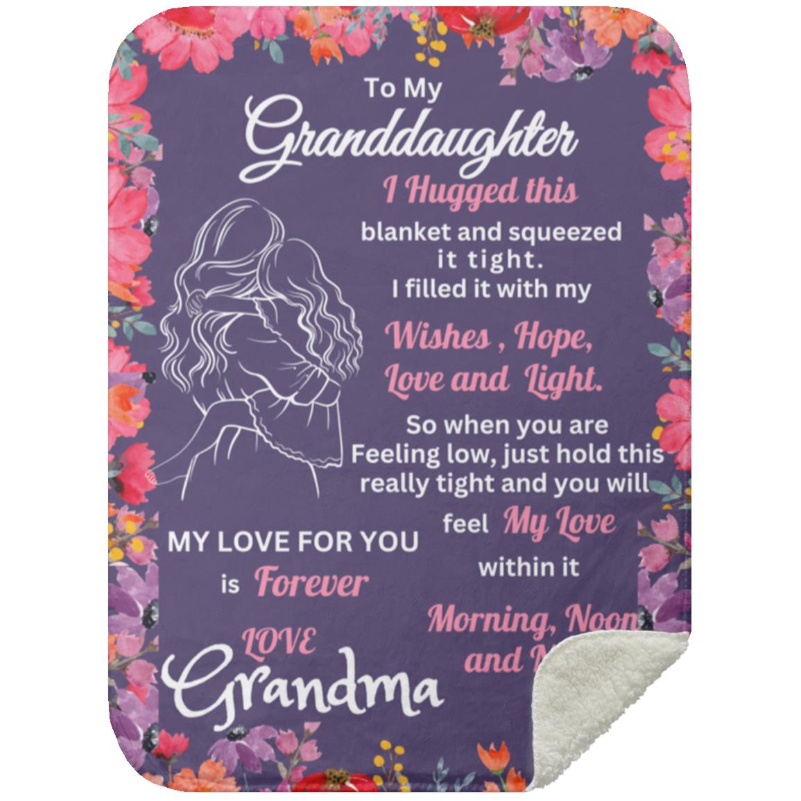 Sweet Words Grand Daughter Blanket