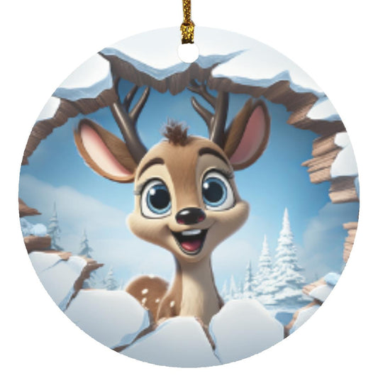 Reindeer 3d Ornament