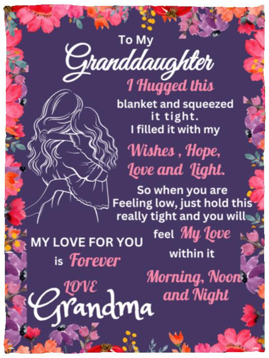 Sweet Words Grand Daughter Blanket