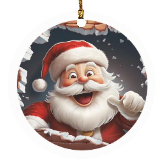 Santa 3d Ornament