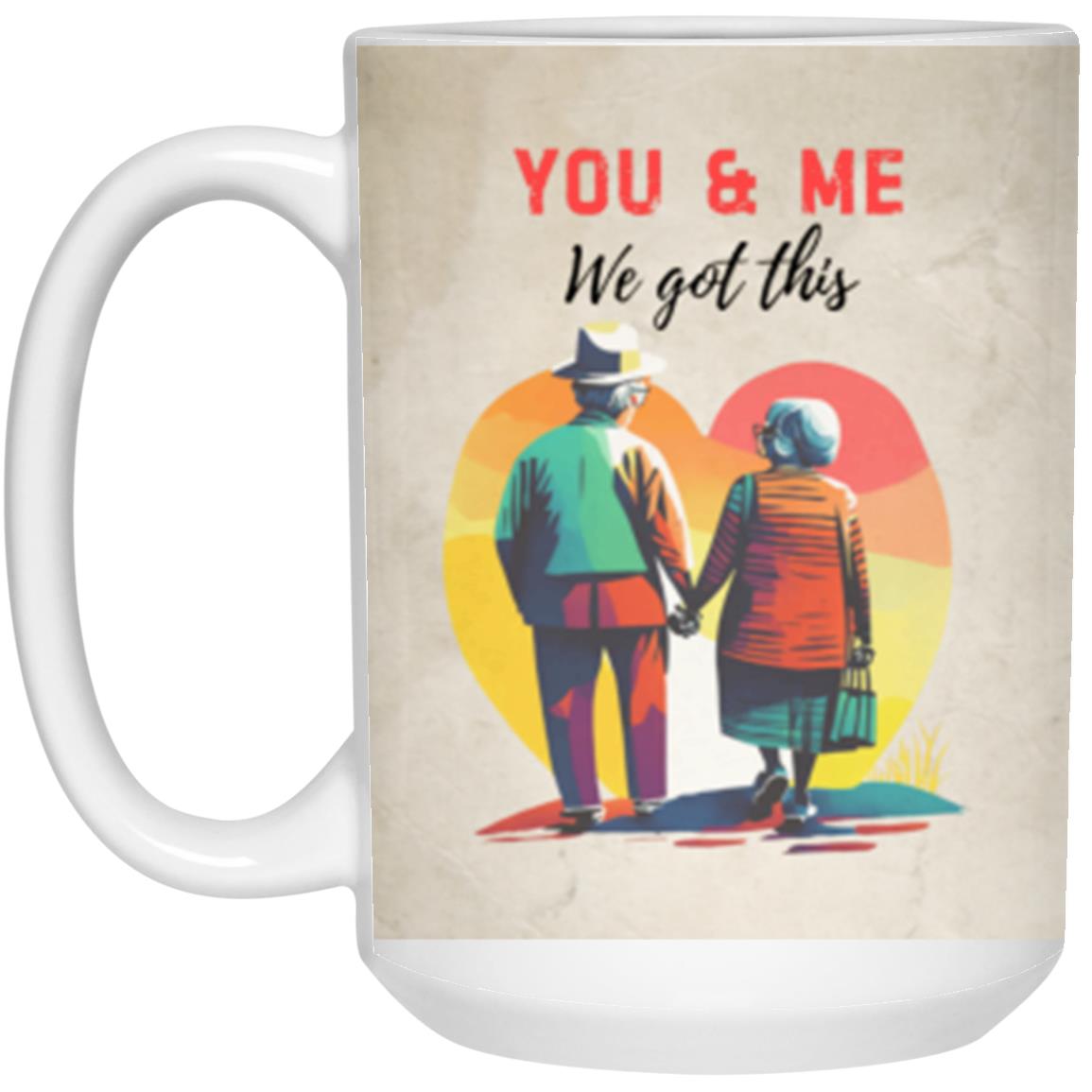 Soulmate YOU & ME 11oz &  15oz White Mug