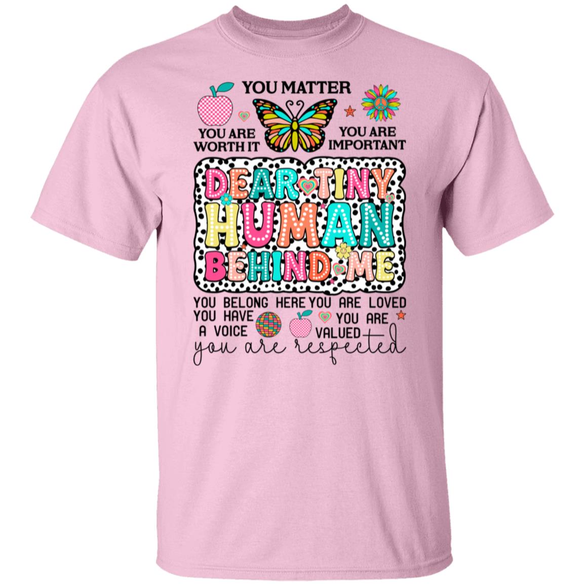 Tiny Human Back Print T-Shirt