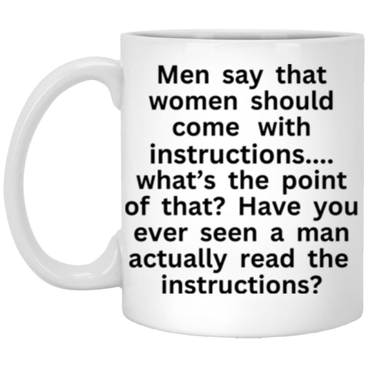 Men read instructions