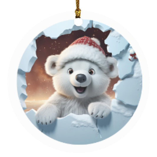 Polar Bear 3d Ornament