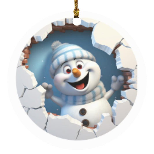 Snowman 3d Ornament