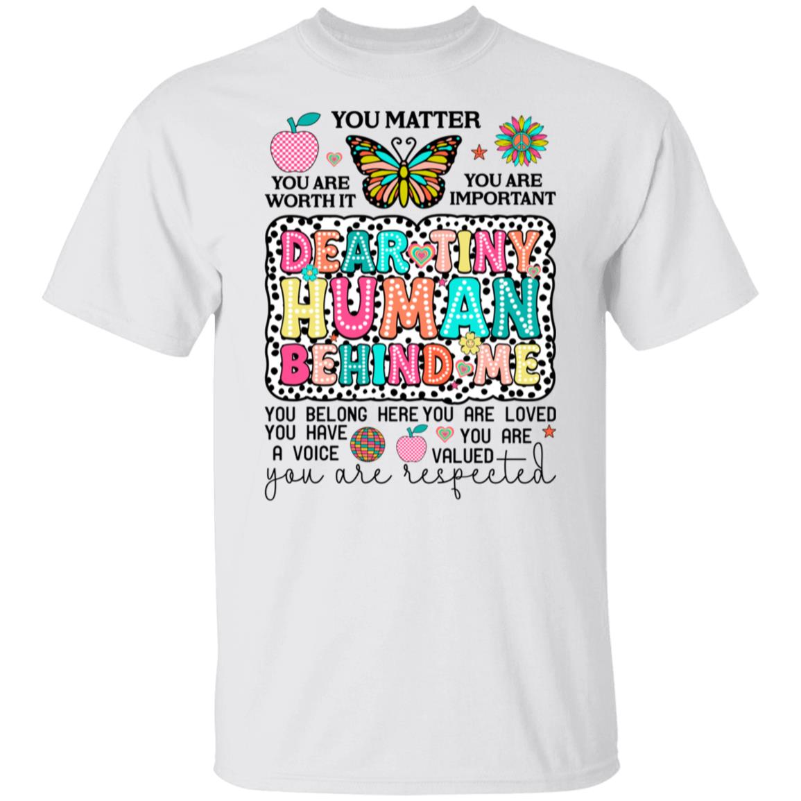 Tiny Human Back Print T-Shirt