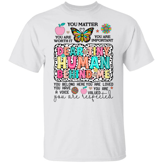 Tiny Human Back Print T-Shirt