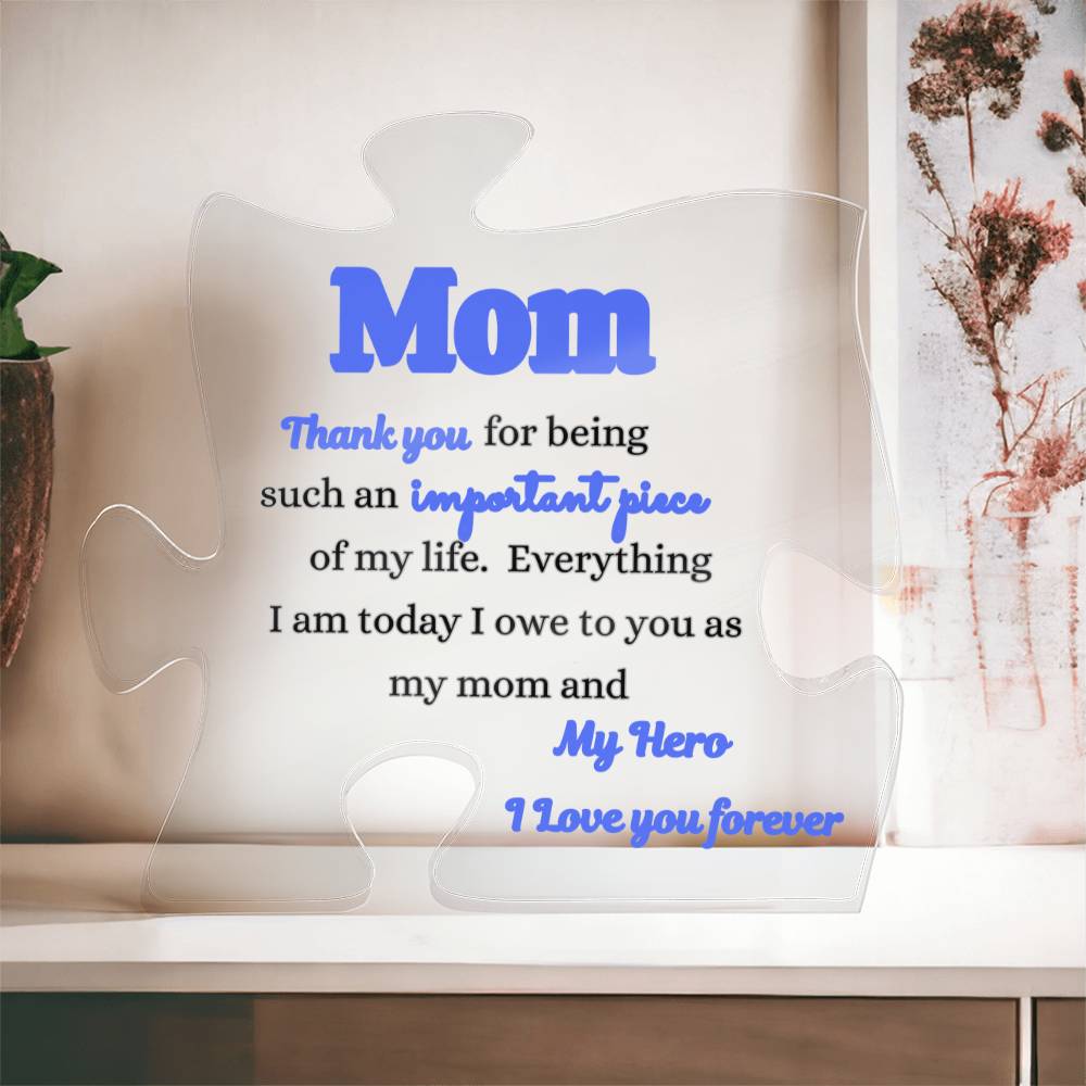 Mom Acrylic Plaque